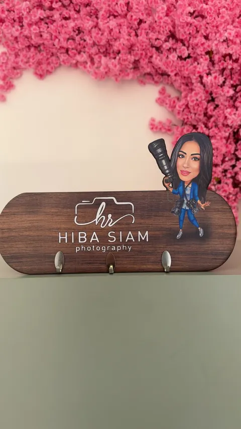 ستاند مفاتيح خشبي كاريكاتير