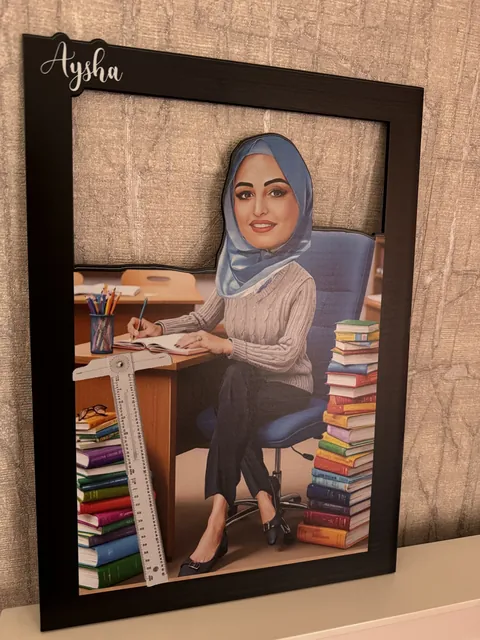 برواز كاريكاتير للمعلم